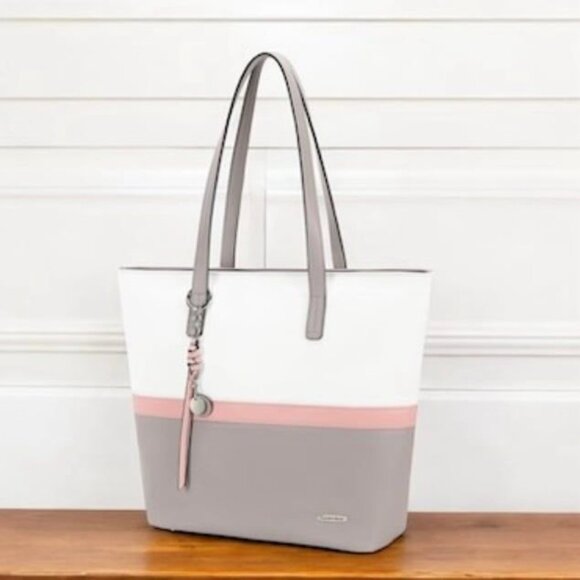 Pomelo Handbags - POMELO Soft Faux Leather Large Shoulder Tote Bag